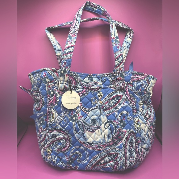 Vera Bradley Handbags - Vera Bradley Disney Cinderella Glenna Tote NWT Great Pattern Placement